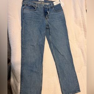Abercrombie & Fitch Women's Straight Leg Blue Jeans